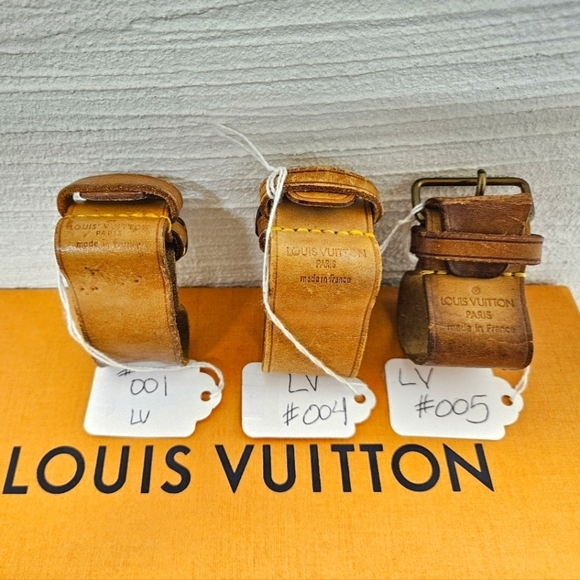 Louis Vuitton Authentic Powanie Vachetta Leather Luggage Strap in Tan - Picture 13 of 13